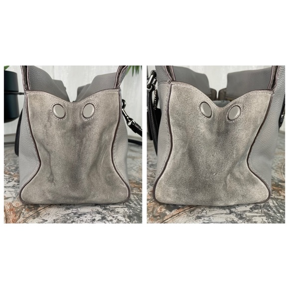 Coach Colorblock Mixed Leather Fulton 25006 DK/Heather Gray Black $350 - Picture 13 of 13